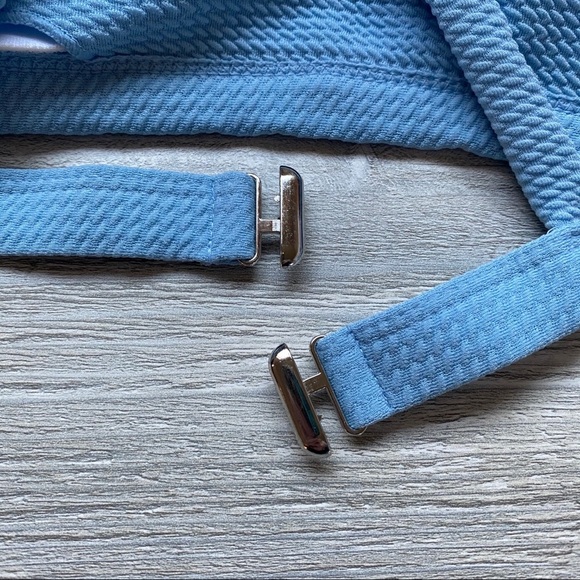 Zaful Swim Bikini Top Blue Sz Large Jr. - Picture 6 of 7